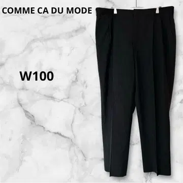 꼼사데모드 슬랙스 비즈니스 큰 사이즈 넉넉한 그레이 허리 100