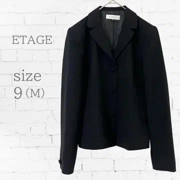 ETAGE 블랙 포멀 비즈니스 자켓 수트 사이즈 9 M