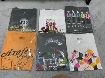 미사용 새상품 ARASHI Anniversary Tour T셔츠 세트