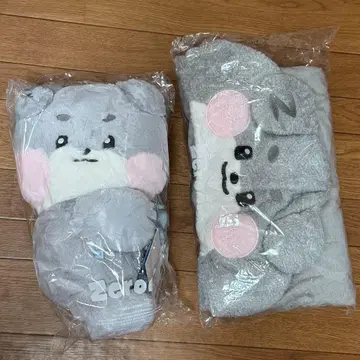 zeroni gunini 고니니 봉제 인형 백 후드 부착 담요