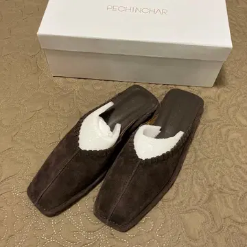 PECHINCHAR 다크 브라운 뮬 36