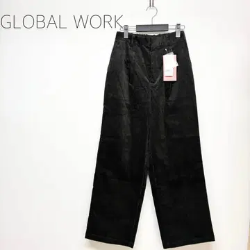 새상품 미사용 글로벌 워크 코듀로이 팬츠 브라운