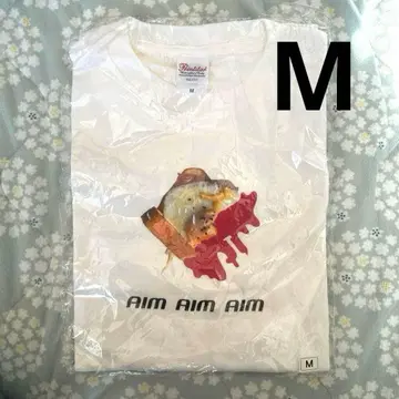 [새상품] 아이묭 먹다 만 티셔츠 M 화이트