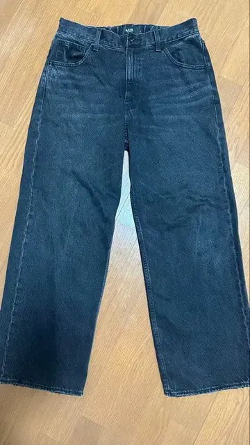 AZUL 데님 와이드 팬츠 블랙 L 사이즈