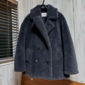 24AW HAUNT BOA COAT 36 하운트 보아 코트 다크 그레이