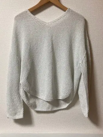 [ Noble ] 니트탑 화이트 여성용