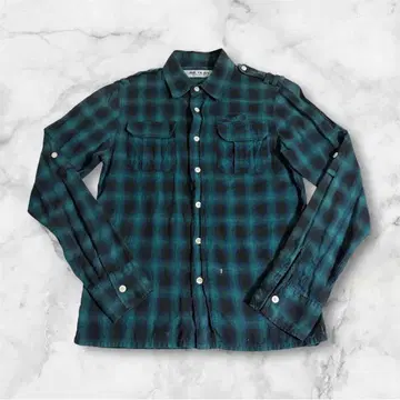 m3375 MR.OLIVE 긴팔 셔츠 체크 S 얇은 소재