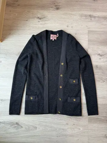 JUICY COUTURE 니트 가디건 다크 그레이 M