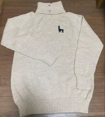 알파카 100% 스웨터 터틀넥