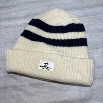 [ 새상품급 ] 먼싱웨어 마린 보더 니트 와치 니트 캡