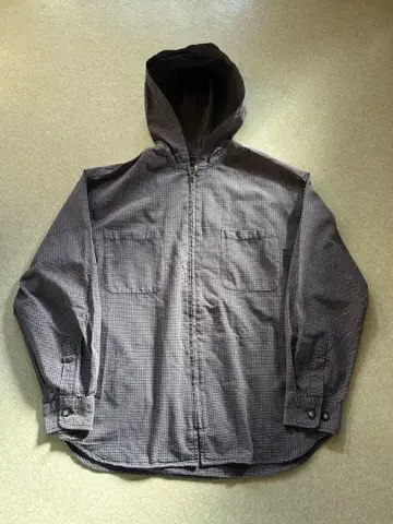 00s Converse 체크 무늬 후드 부착 마운틴 파카