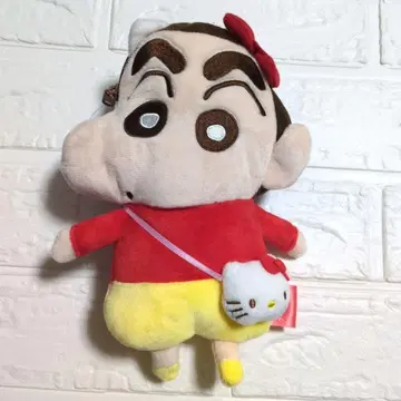 산리오 짱구는 못말려(크레용 신짱) 펜 파우치 봉제 인형 산리오 콜라보