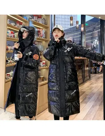 블랙 후드 부착 롱 코트