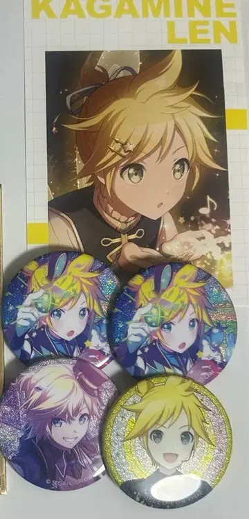 프로젝트 세카이 카가미네 렌 캔뱃지