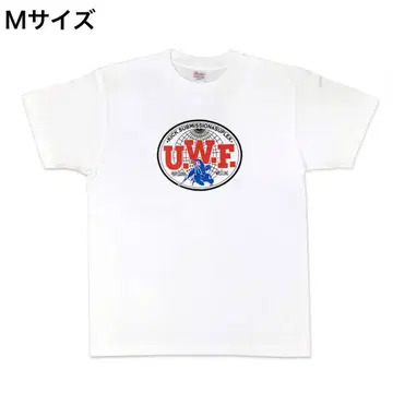 UWF 전설 가슴 마크 대 UWF 복각 T셔츠 M 사이즈