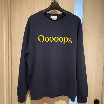 Ooooops 로고 맨투맨 L
