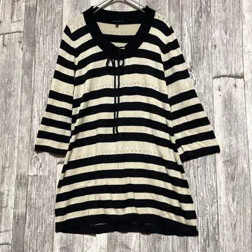 로라 애슐리 L 오부 소매 니트탑