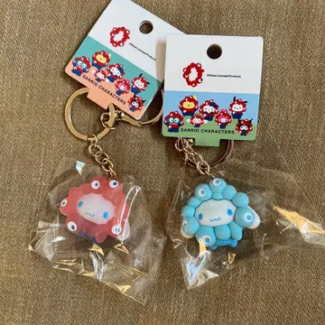 산리오 미야쿠미야쿠 클리어 키링 시나모롤 2개 세트