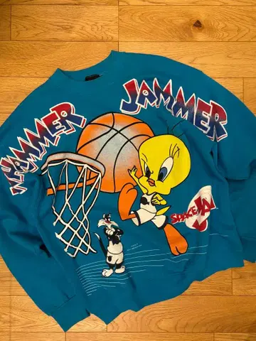 90s 스페이스 잼 빈티지 맨투맨