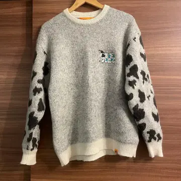 Left Alone 모헤어 니트 소 애니멀