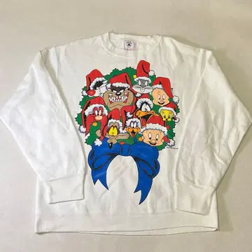 루니툰 크리스마스 맨투맨 USA제 L