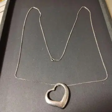 실버 925 하트형 펜던트 목걸이