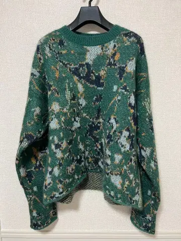 NAMACHEKO 그라데이션 마블 니트 모헤어