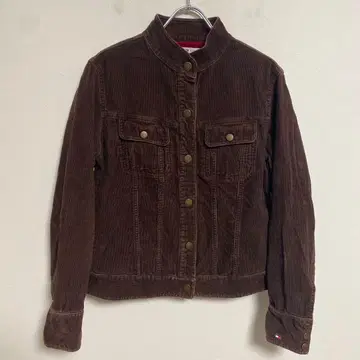 TOMMY HILFIGER 브라운 코듀로이 자켓 M
