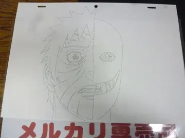 오비토 직필 원화/동영상 나루토 NARUTO 애니메이션 셀화