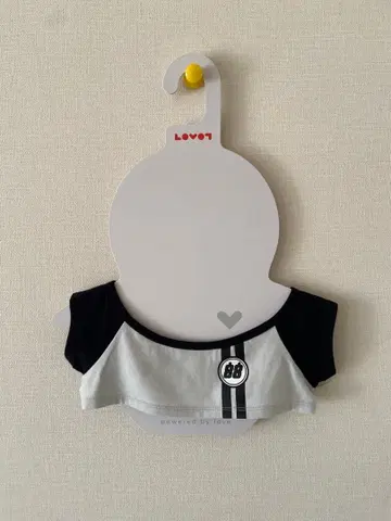 LOVOT 공식 레이싱 스트라이프 T셔츠 ( 라이트 그레이 x 블랙 )