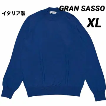 GRAN SASSO 그랑사쏘 울 니트 블루 XL 이탈리아제