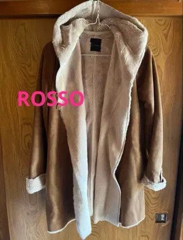 [ 새상품급 ] ROSSO 에코 무스탕 코트