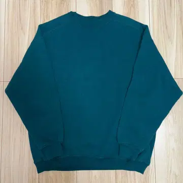 USA제 90s RUSSELL CHIC 무지 맨투맨 M 그린