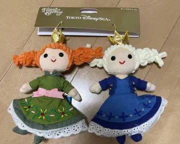 택 포함 새상품 봉제 인형 참 안나 판타지 스프링스 디즈니