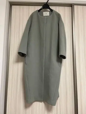 NANO UNIVERSE 그린 롱 코트 코쿤