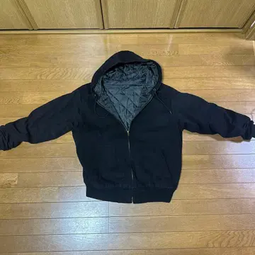 액티브 자켓 블랙 짧은 기장 퀼팅