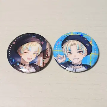 니지산지 히바치 마나 Twinkle Gifts 금박 캔뱃지 3개