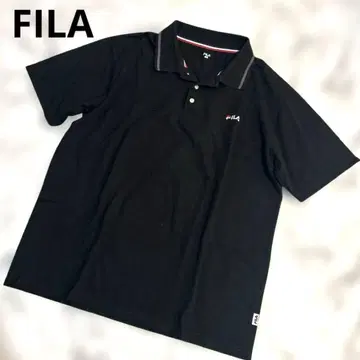 새상품급 FILA 휠라 골프 반팔 피케 셔츠 블랙 3L 사이즈
