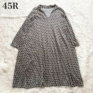 시착만 한 상품 45R 스루자 프린트 원피스 도트 코몬 0 사이즈