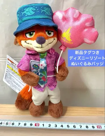 닉 주토피아 디즈니 리조트 인형 배지