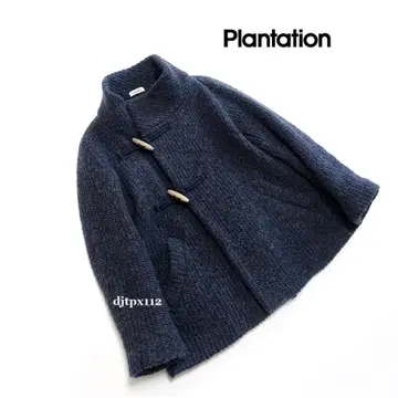 새상품급*Plantation*토글 여밈 하이넥 니트 숏코트*M