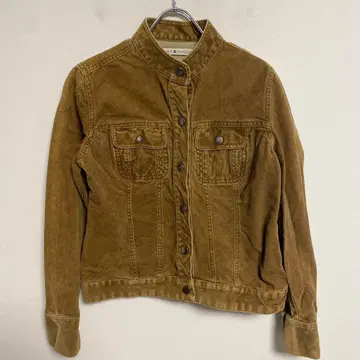 TOMMY HILFIGER 브라운 코듀로이 데님 자켓 S