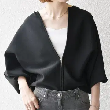 SHIPS any 돌먼 지퍼 블루종 가디건