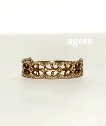 agete 아가트 다이아몬드 K10 시스루 반지