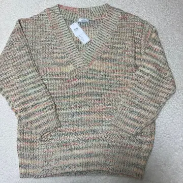 새상품 센슈카이 V넥 니트 5L