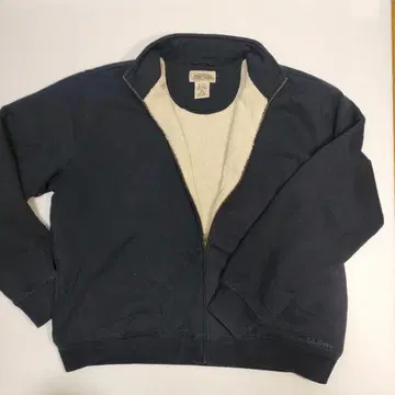 LL bean 네이비 플리스 집업 자켓 L 요르단 제조