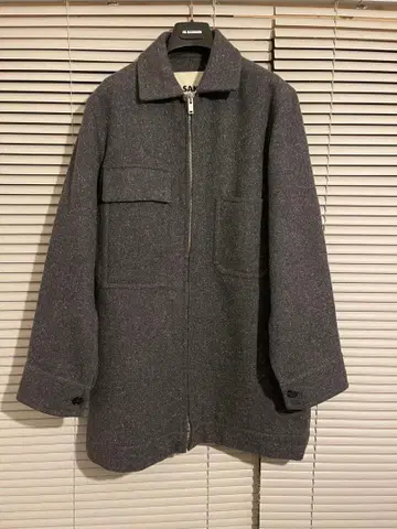 19aw JIL SANDER 그레이 집업 코트