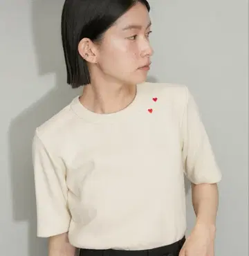 세탁 가능한 하트 T셔츠