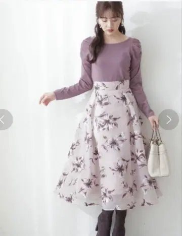 프로필 바디 드레싱 플라워 러버 스커트