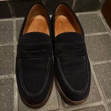 UNITED ARROWS 네이비 컬러 스웨이드 로퍼